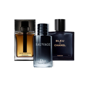 3 Parfums Sauvage Dior, Bleu de Chanel, Dior Homme Intense (Eau de Parfum)