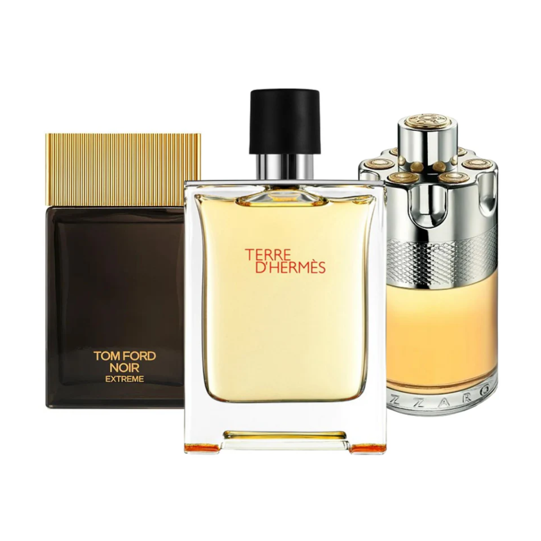 3 Perfumes Terre d'Hermès, Azzaro Wanted, Tom Ford Noir Extreme (Eau de Parfum)